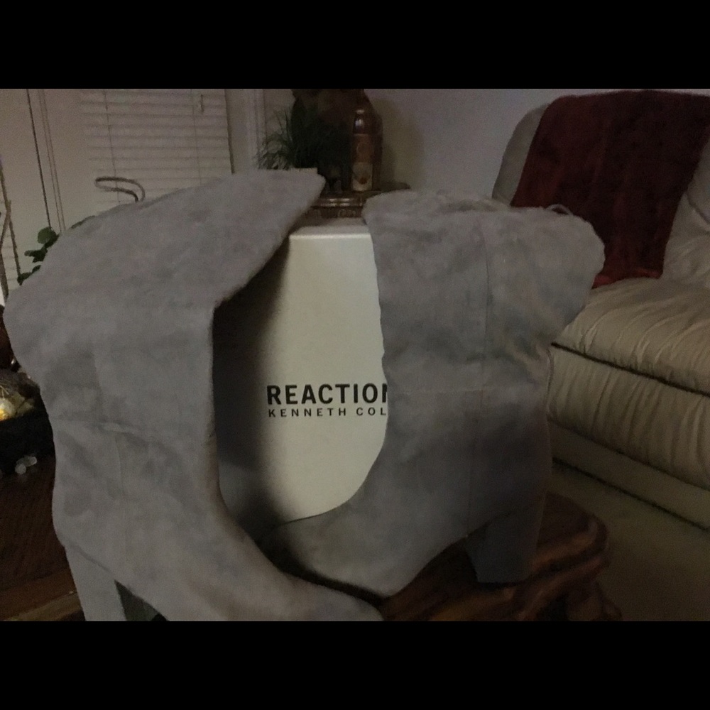 Gray Suede Boots - image 3